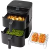 Cosori Turbo Tower Double 10,8 L a sé stante 2630 W friggitrice ad aria nero
