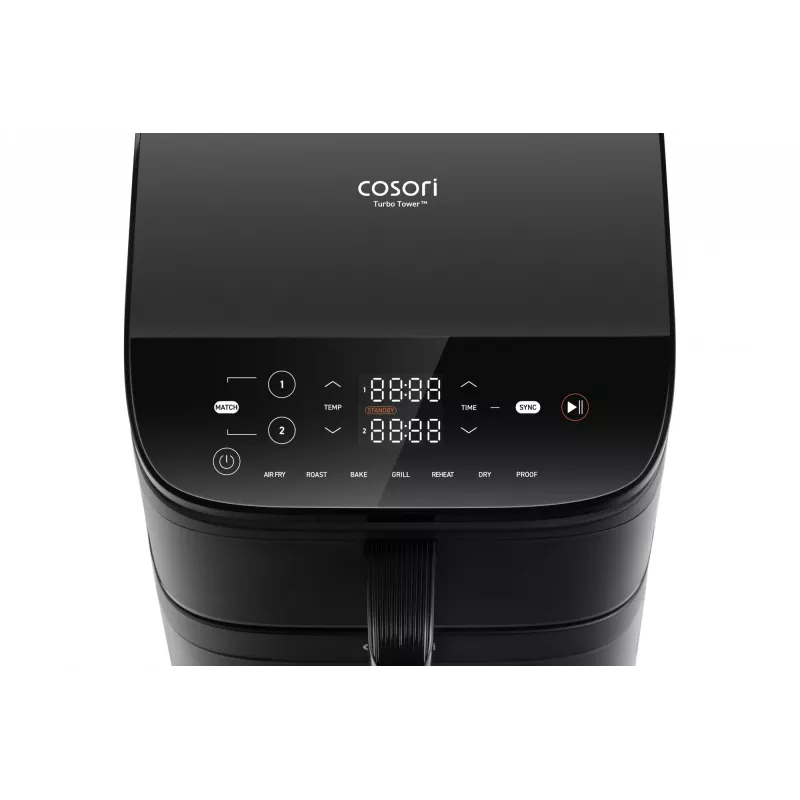 Cosori Turbo Tower Double 10,8 L a sé stante 2630 W friggitrice ad aria nero