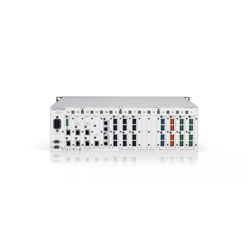 Biamp Tesira SERVER-IO AVB, 8000 Ω, 200 Ω, nero, metallizzato, rosso, 3U, OLED, 20–20000 Hz