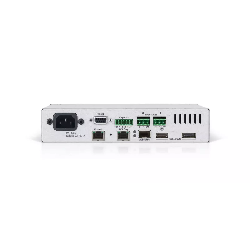 Biamp Tesira TesiraLUX IDH-1, 3840 x 2160 pixel, 60 fps, nero, terminale, SFP+, 216 mm