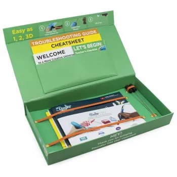 3Doodler Start EDU plastica blu, ciano, verde, grigio, arancione, rosso, bianco, giallo