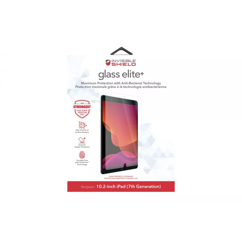 ZAGG Glass Elite+ Apple iPad 10,2 inch (gen 7&8) display, 25,9 cm (10,2 inch), 45,36 g, 1 pezzo