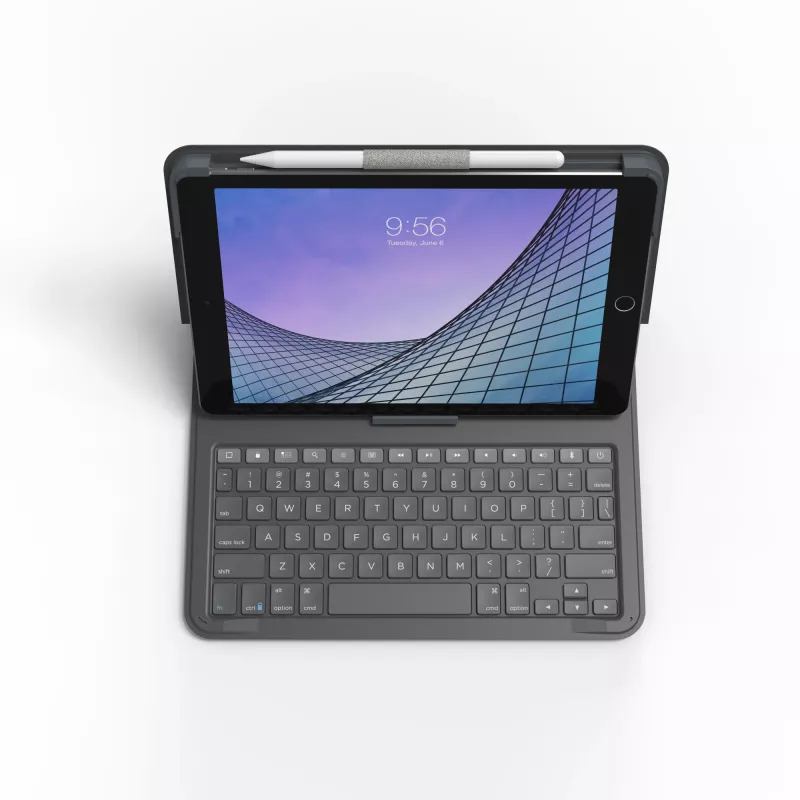 ZAGG tastiera Messenger Folio 2-Apple-iPad 10.2/10.5-Charcoal-Nordic