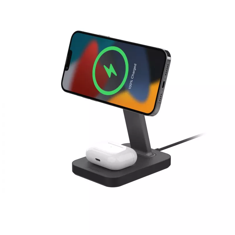 mophie UNV WRLS-snap+ stand & pad-nero-ROC-EU, interno, AC, ricarica wireless, nero