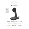 mophie UNV WRLS-snap+ stand & pad-nero-ROC-EU, interno, AC, ricarica wireless, nero
