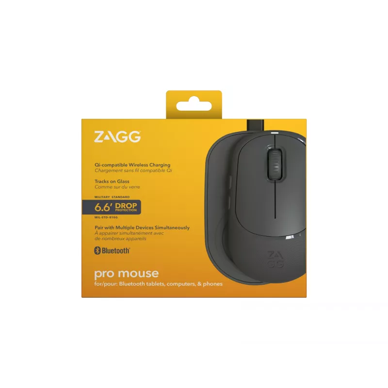 ZAGG Accessories-ProMaus - Mouse wireless e tappetino di ricarica wireless - antracite