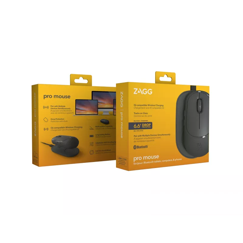 ZAGG Accessories-ProMaus - Mouse wireless e tappetino di ricarica wireless - antracite
