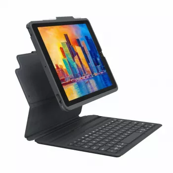 ZAGG Pro Keys per iPad 10,9 pollici (A16 e 10ª gen.) tedesco, AZERTY, tedesco, Apple, iPad 10,9 pollici (A16 e 10ª gen.), nero, policarbonato (PC), gomma