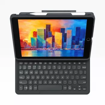 ZAGG Pro Keys per iPad 10,9 pollici (A16 e 10ª gen.) tedesco, AZERTY, tedesco, Apple, iPad 10,9 pollici (A16 e 10ª gen.), nero, policarbonato (PC), gomma