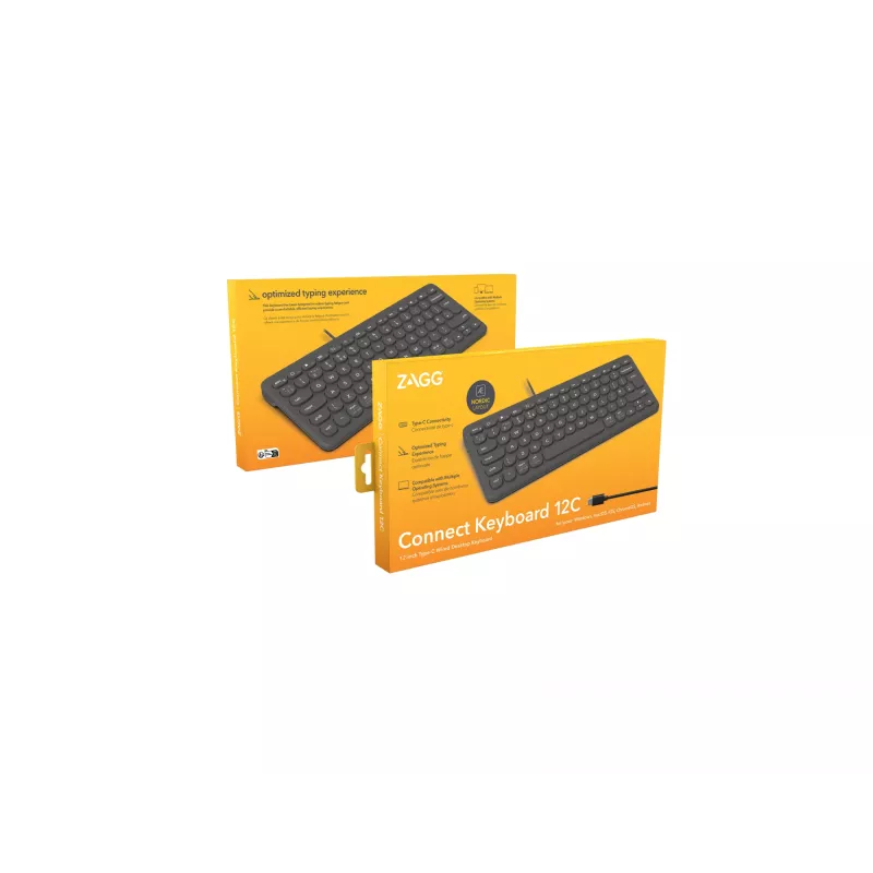 ZAGG Connect 12C tastiera universale USB QWERTY nordico nero