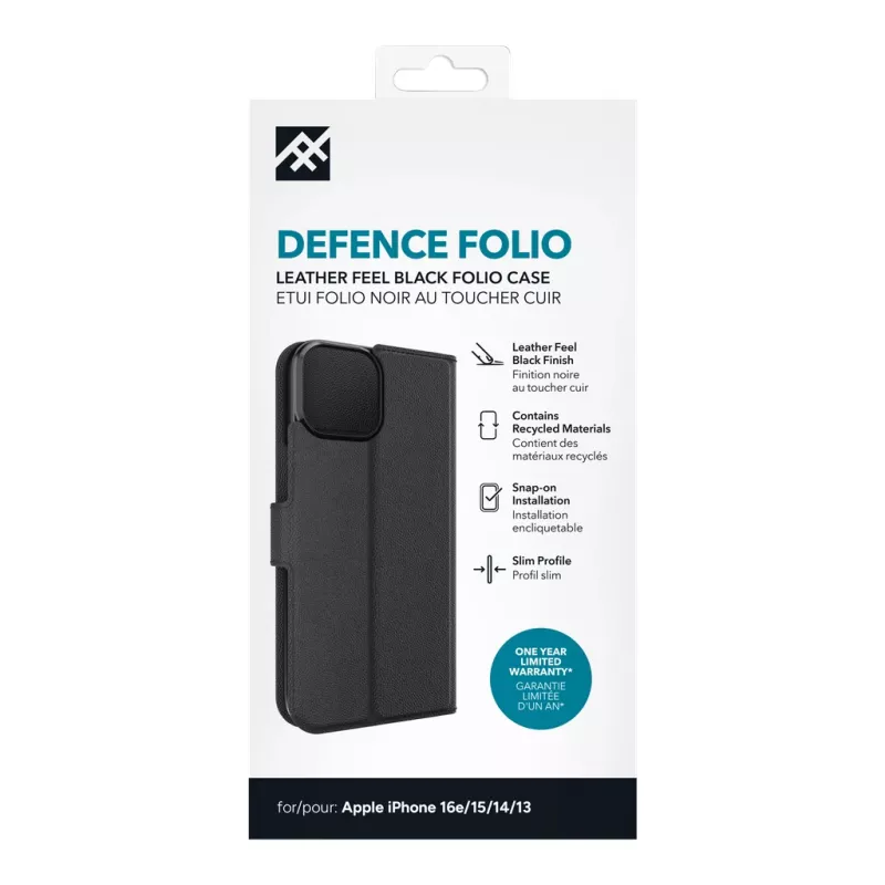 IFROGZ Defence Folio custodia per cellulare 15,5 cm (6,1 pollici) nero