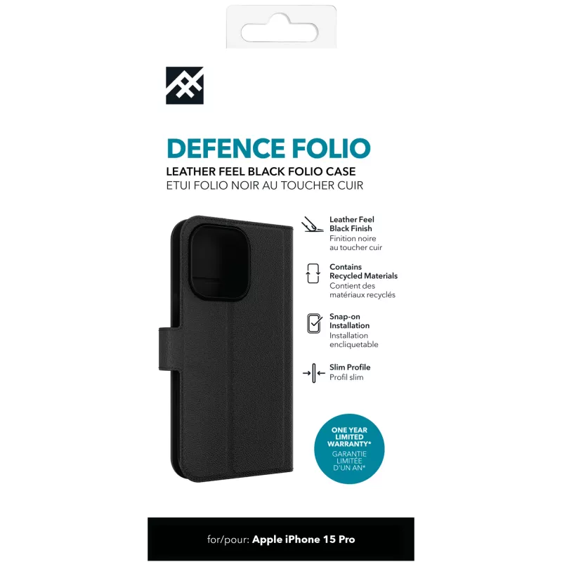 IFROGZ Defence Folio custodia per cellulare 15,5 cm (6,1 pollici) nero