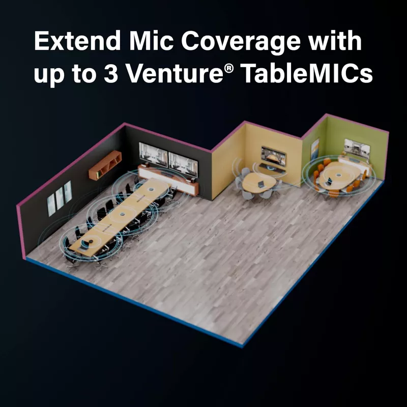 Vaddio Venture TableMIC grigio microfono per conferenze