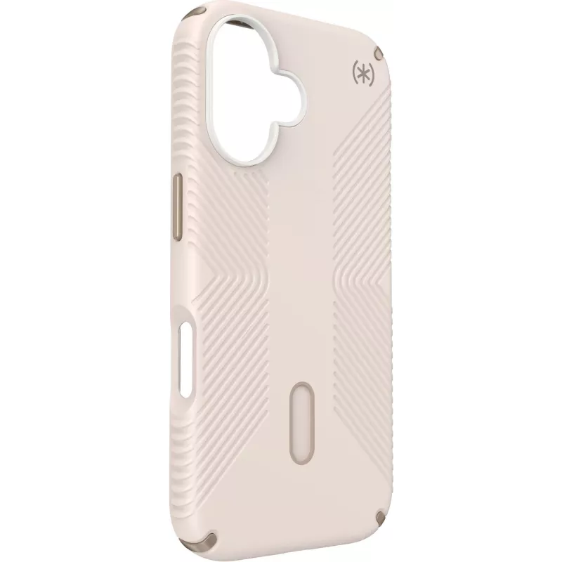Speck Presidio2 Grip + ClickLock Apple iPhone 16 Bleached Bone – con Microban