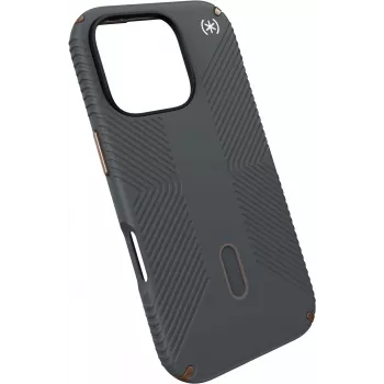 Speck Presidio2 Grip + ClickLock Apple iPhone 16 Pro Charcoal grigio - compatibile Microban
