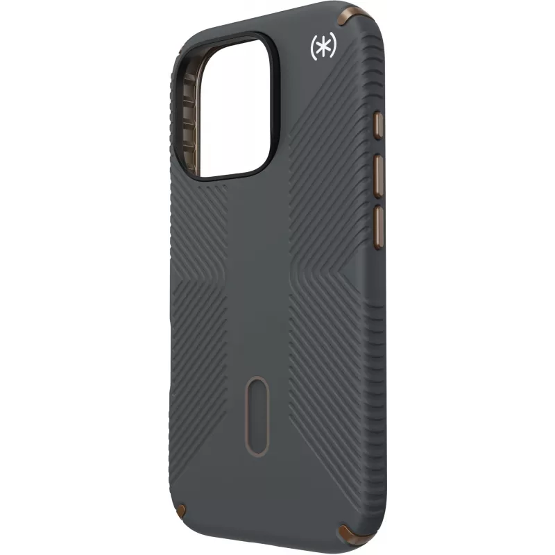 Speck Presidio2 Grip + ClickLock Apple iPhone 16 Pro Charcoal grigio - compatibile Microban