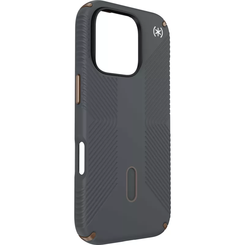 Speck Presidio2 Grip + ClickLock Apple iPhone 16 Pro Charcoal grigio - compatibile Microban