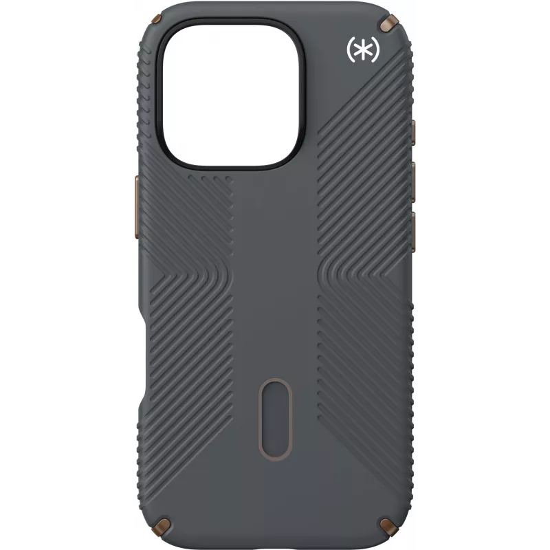 Speck Presidio2 Grip + ClickLock Apple iPhone 16 Pro Charcoal grigio - compatibile Microban