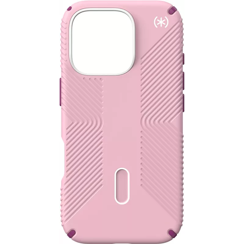 Speck Presidio2 Grip + ClickLock Apple iPhone 16 Pro Wednesday Pink – con Microban
