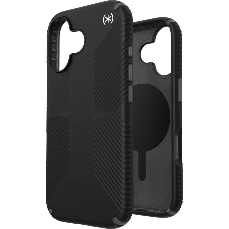 Speck Presidio2 Grip + MS Apple iPhone 17 nero – con Microban