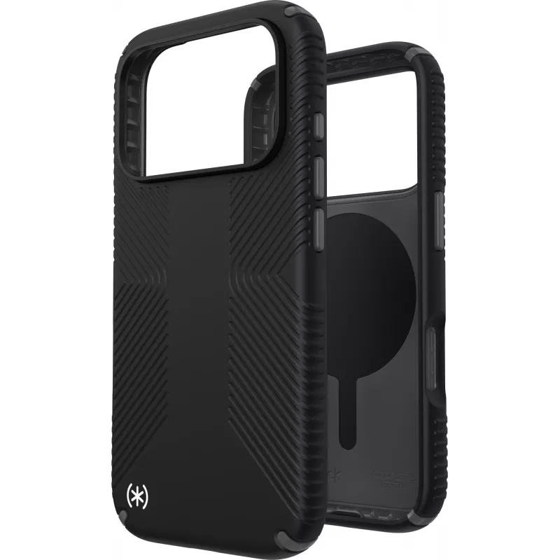 Speck Presidio2 Grip + MS Apple iPhone 17 Pro nero – con Microban