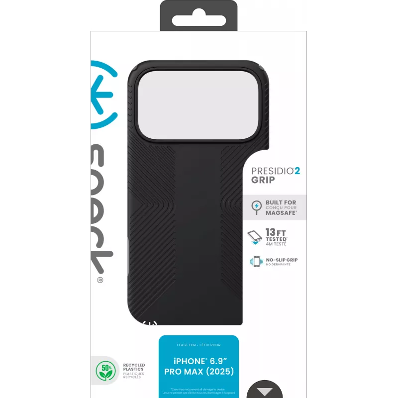 Speck Presidio2 Grip + MS Apple iPhone 17 Pro Max nero - con Microban