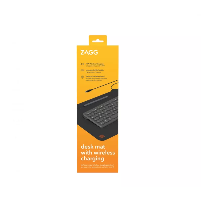 ZAGG Wireless Charging Desk Mat nero