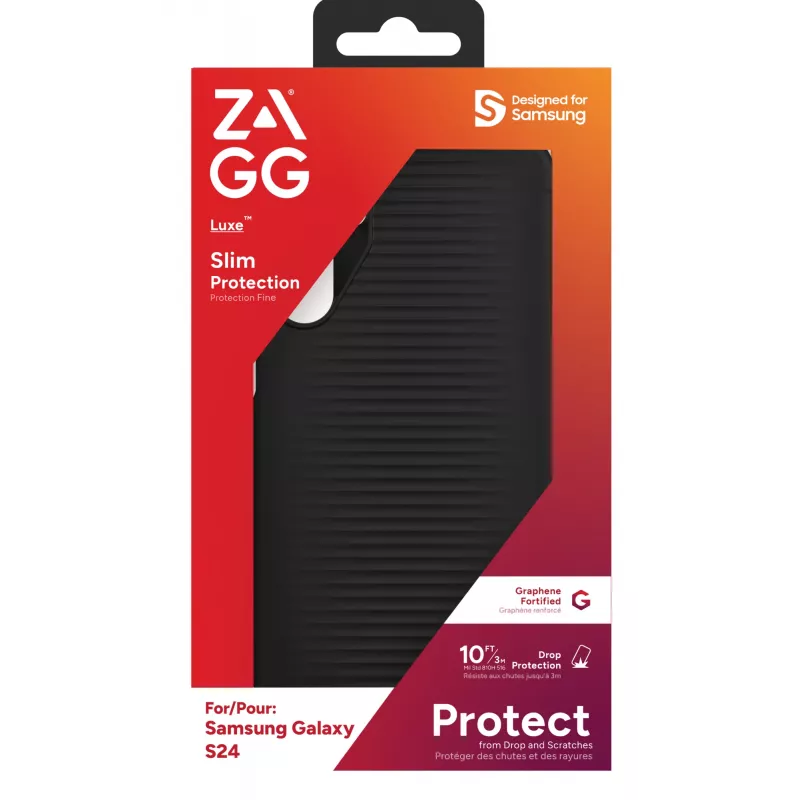 ZAGG Luxe copertura Galaxy S24 nero, copertura, Samsung, Galaxy S24, 15,8 cm (6,2