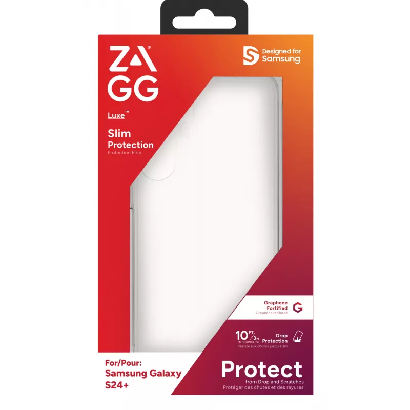 ZAGG Luxe custodia Galaxy S24+ trasparente, copertura, Samsung, Galaxy S24+, 17 cm (6,7