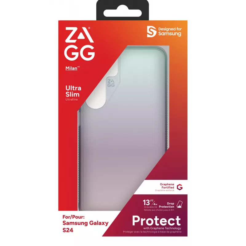 ZAGG Milan Galaxy S24 Iridescent, cover, Samsung, Galaxy S24, 15,8 cm (6,2 inch), verde, rosa