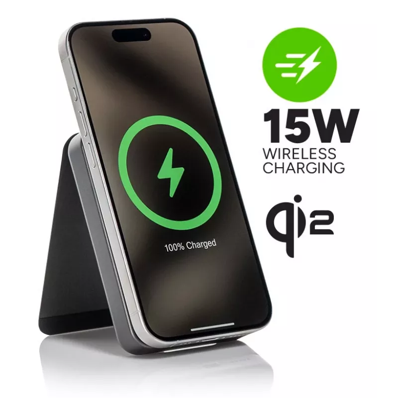 mophie Snap+ Powerstation 10000 mAh ricarica wireless nero