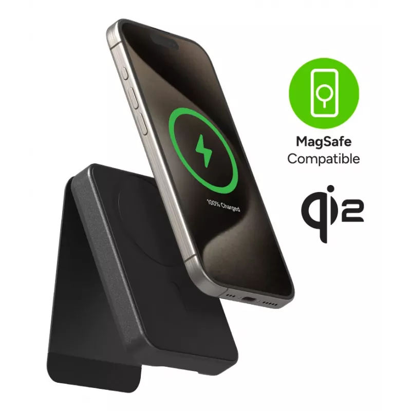 mophie Snap+ Powerstation 10000 mAh ricarica wireless nero