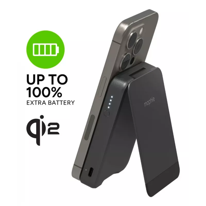 mophie Snap+ Powerstation 10000 mAh ricarica wireless nero
