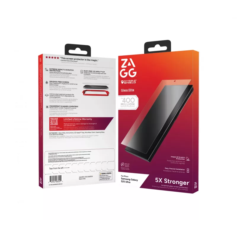 InvisibleShield Glass Elite Samsung Galaxy S25 Ultra pellicola display