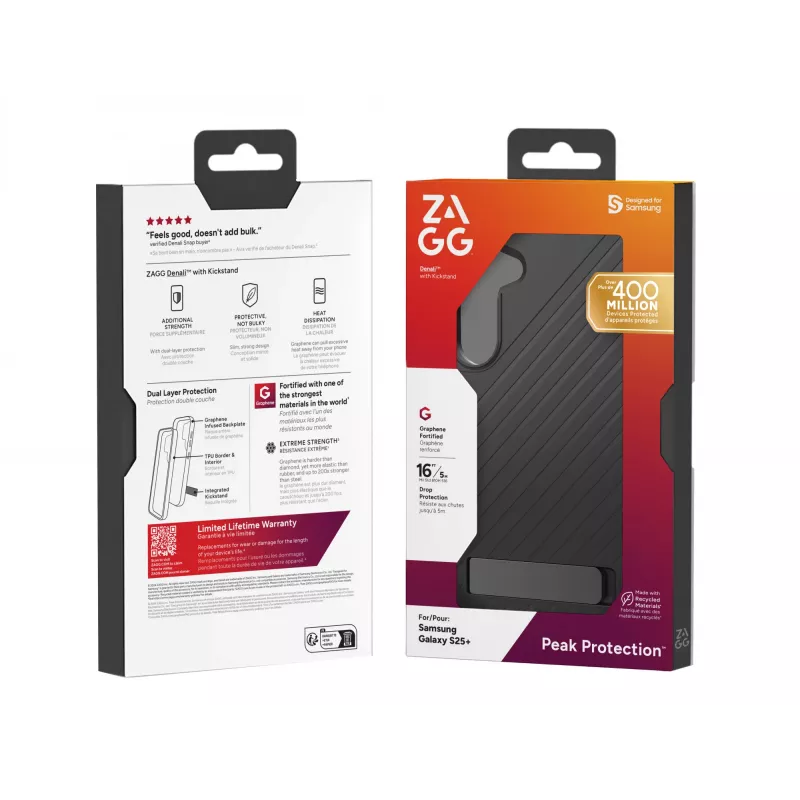 ZAGG Denali KS Samsung Galaxy S25+ nero, Cover, Samsung, Galaxy S25+, 17 cm (6,7 pollici), nero