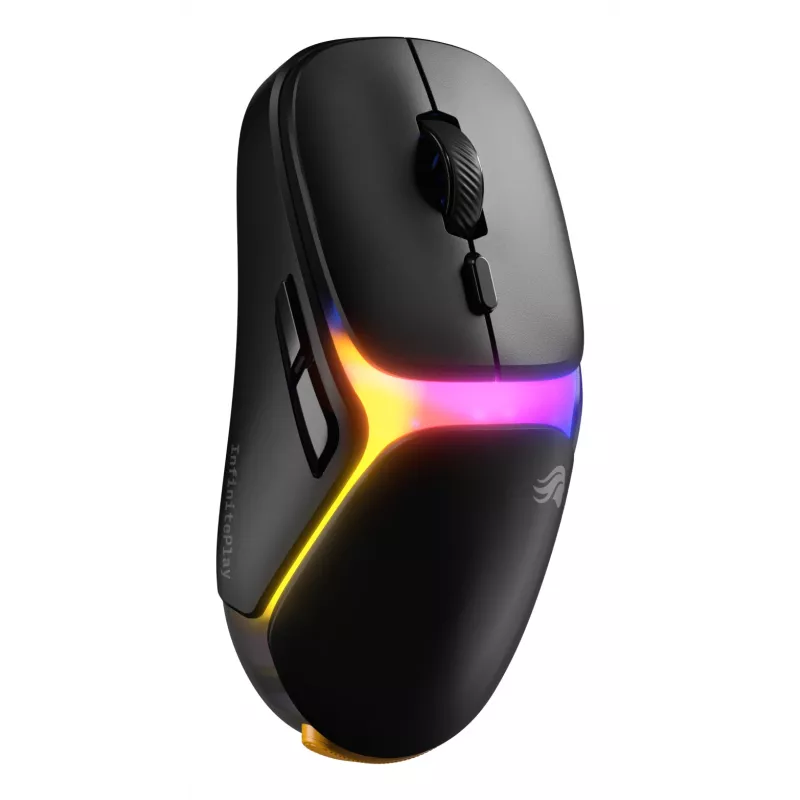 Glorious Gaming Model O3 Wireless mouse da gaming – InfinitePlay sistema di batterie ricaricabili intercambiabili, polling 8k, switch ottici con 130 milioni di clic, ultraleggero con 66 g, sensore ottico 30K-DPI, RGB – nero
