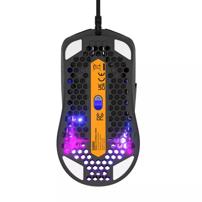Glorious Gaming Model O Eternal Mouse Destrorso USB Type-A Ottico 12000 DPI
