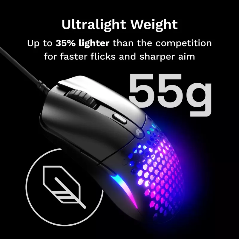 Glorious Gaming Model O Eternal Mouse Destrorso USB Type-A Ottico 12000 DPI