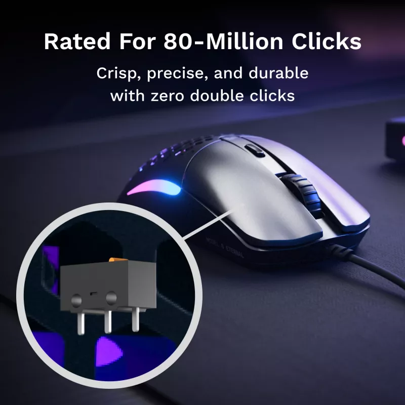 Glorious Gaming Model O Eternal Mouse Destrorso USB Type-A Ottico 12000 DPI