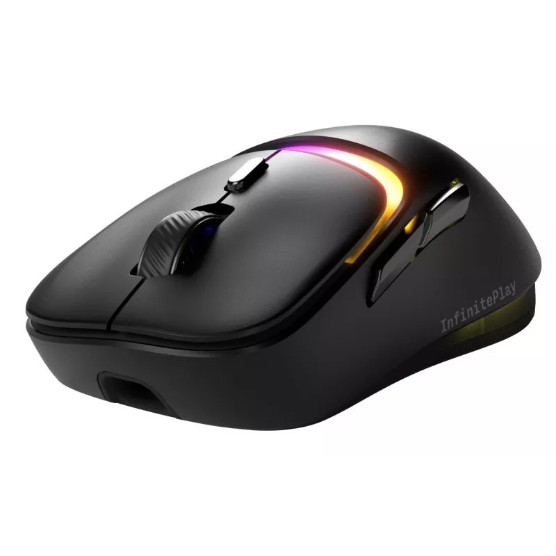 Glorious Gaming Model D3 Wireless mouse da gaming – sistema a batteria ricaricabile intercambiabile InfinitePlay, polling 8k, switch ottici con 130M clic, ultraleggero 69 g, sensore ottico 30K-DPI, RGB – nero