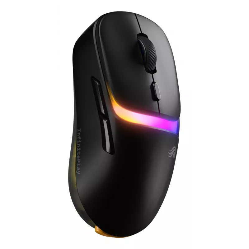 Glorious Gaming Model D3 Wireless mouse da gaming – sistema a batteria ricaricabile intercambiabile InfinitePlay, polling 8k, switch ottici con 130M clic, ultraleggero 69 g, sensore ottico 30K-DPI, RGB – nero
