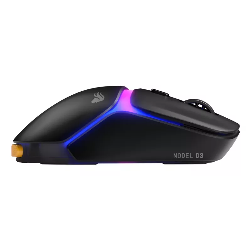 Glorious Gaming Model D3 Wireless mouse da gaming – sistema a batteria ricaricabile intercambiabile InfinitePlay, polling 8k, switch ottici con 130M clic, ultraleggero 69 g, sensore ottico 30K-DPI, RGB – nero