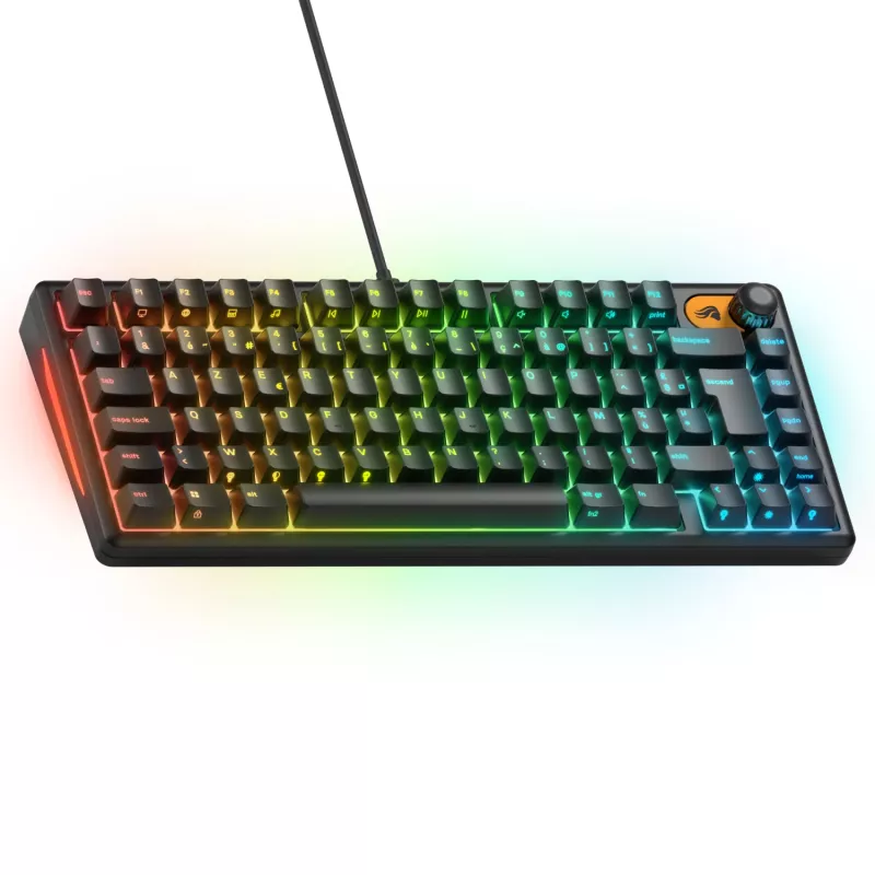 Glorious Gaming GMBK 75% Tastiera USB AZERTY Francese Nero
