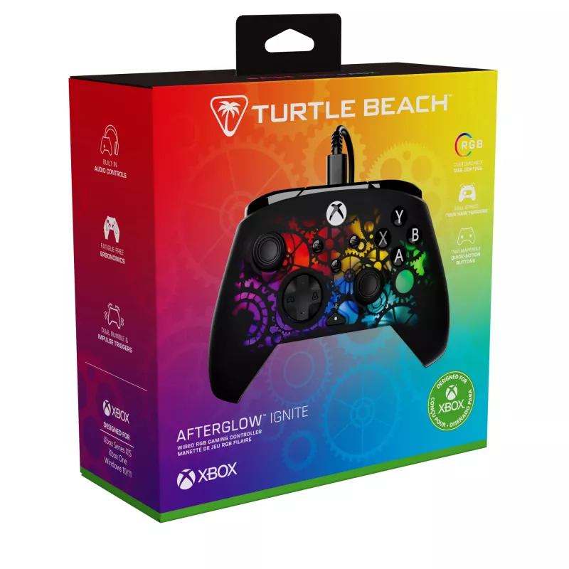 Gamepad Turtle Beach Afterglow Ignite Wired RGB Controller illuminazione RGB personalizzabile tasti rimappabili