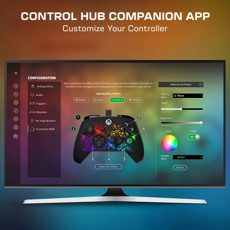 Gamepad Turtle Beach Afterglow Ignite Wired RGB Controller illuminazione RGB personalizzabile tasti rimappabili