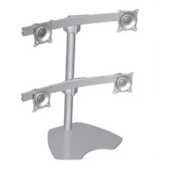 Chief supporto da tavolo per quattro monitor argento