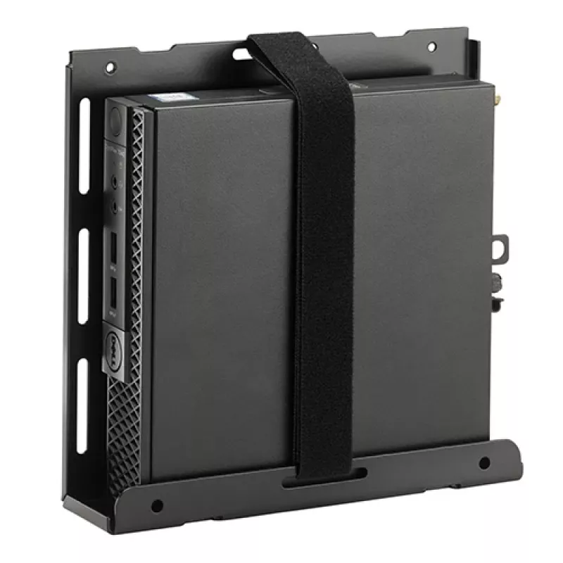Kit di montaggio Chief KRA232B – supporto a colonna per thin client/PC, acciaio, nero, portata max. 1,36 kg