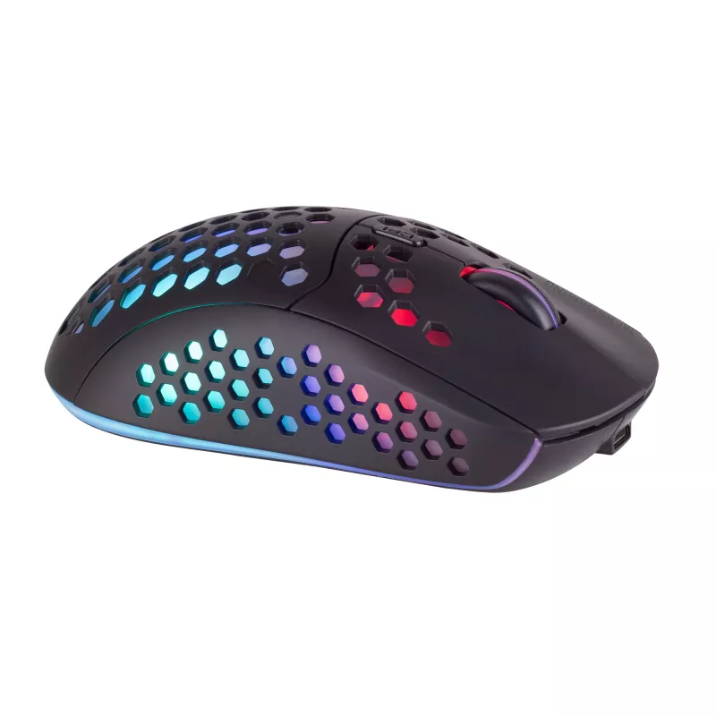 Mars Gaming MMW3, mouse gaming wireless, RGB Flow, ultraleggero 79g, 3200DPI, nero