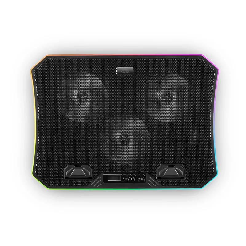 Mars Gaming MNBC6, base di raffreddamento + stand XL 19'' ARGB, 3 ventole, stand mobile