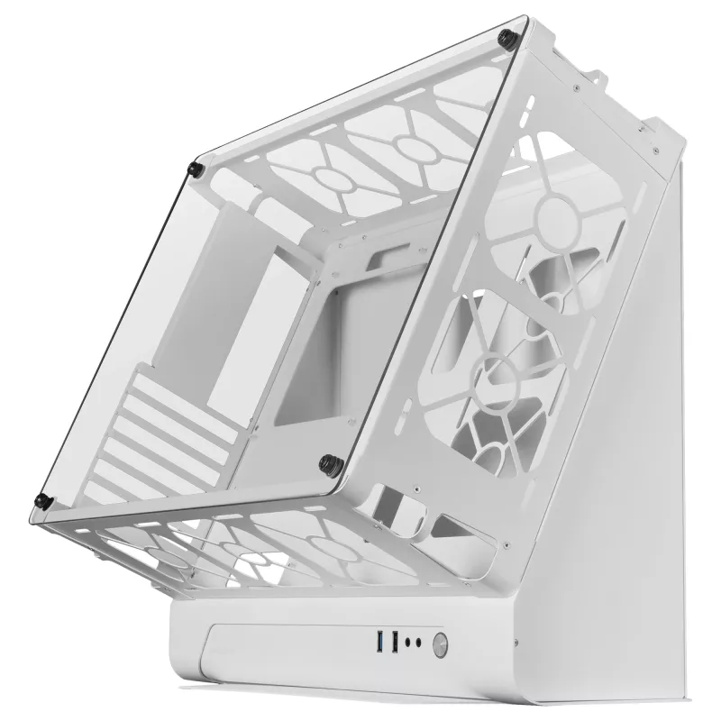 Mars Gaming MCB bianco case gaming PC ATX XL Custom Premium Edition struttura modulare a due camere
